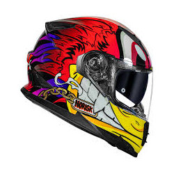 CAPACETE NORISK FF302 LOKO RED