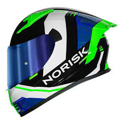 CAPACETE NORISK FLOW RUN BLK/WHITE