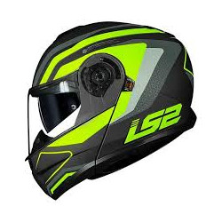 CAPACETE LS2 STROBE II FF908 PHANTOM MATTE TITANIUM/GPH/HV-YEL