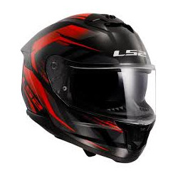 CAPACETE LS2 STREAM II FF808 FURY BLACK/RED