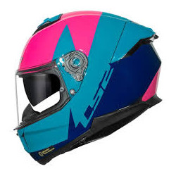 CAPACETE LS2 STREAM II FF808 THUNDERBIZ BLUE/NAVY BLUE