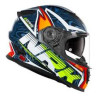 CAPACETE NORISK FF302 SOUL II CONTROL BLUE/ORANGE