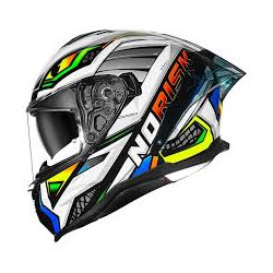 CAPACETE NORISK STRADA II REPTEL RED/BLUE