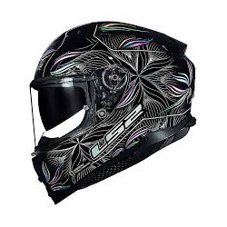 CAPACETE LS2 FF811 VECTOR II TROPICAL BLK/WHITE