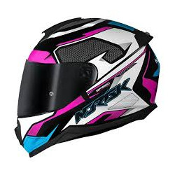CAPACETE NORISK RAZOR SPEEDMAX BLACK WHITE/PINK