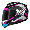 CAPACETE NORISK RAZOR SPEEDMAX BLACK WHITE/PINK